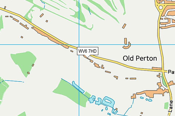 WV6 7HD map - OS VectorMap District (Ordnance Survey)