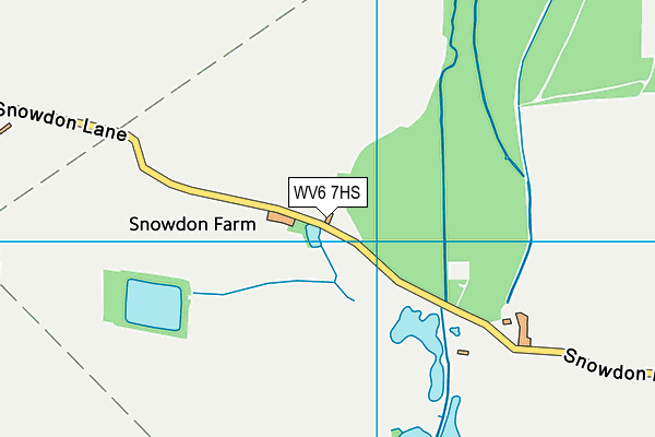 WV6 7HS map - OS VectorMap District (Ordnance Survey)