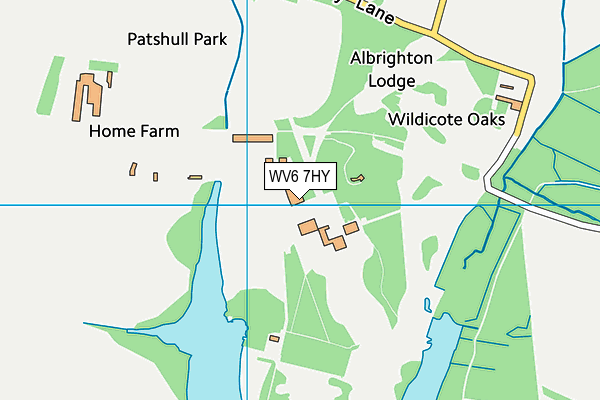 WV6 7HY map - OS VectorMap District (Ordnance Survey)