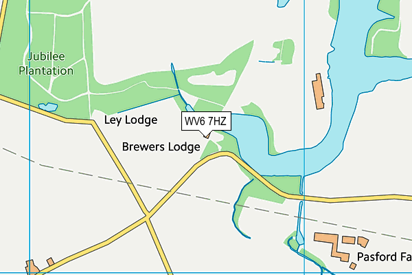 WV6 7HZ map - OS VectorMap District (Ordnance Survey)