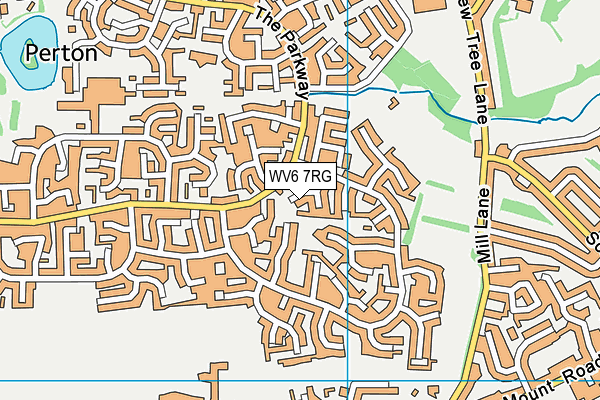 WV6 7RG map - OS VectorMap District (Ordnance Survey)