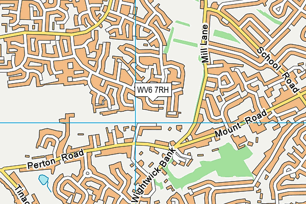 WV6 7RH map - OS VectorMap District (Ordnance Survey)