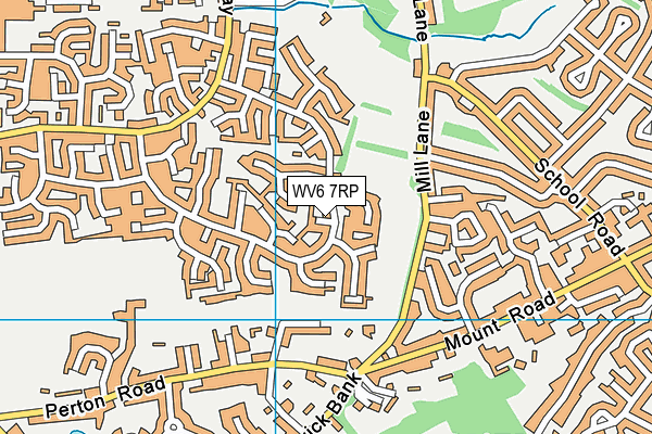 WV6 7RP map - OS VectorMap District (Ordnance Survey)