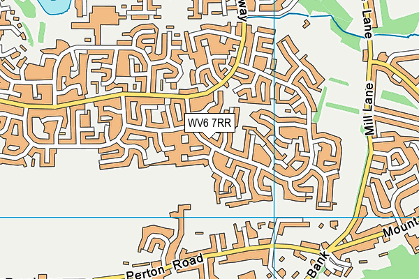 WV6 7RR map - OS VectorMap District (Ordnance Survey)