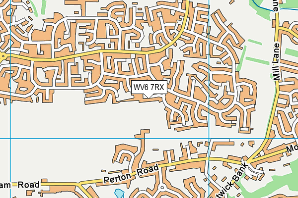 WV6 7RX map - OS VectorMap District (Ordnance Survey)