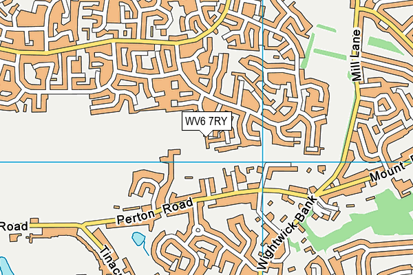 WV6 7RY map - OS VectorMap District (Ordnance Survey)