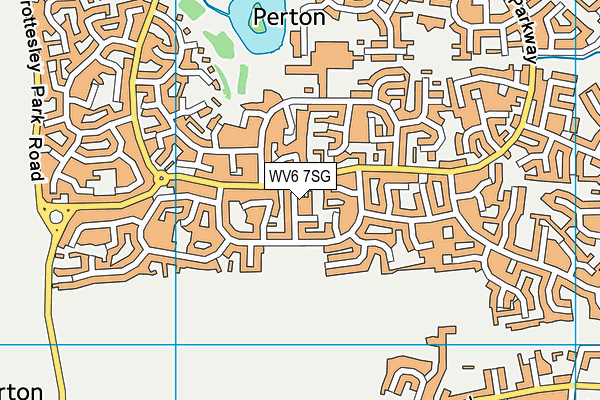 WV6 7SG map - OS VectorMap District (Ordnance Survey)