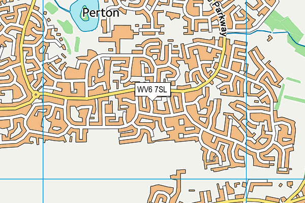 WV6 7SL map - OS VectorMap District (Ordnance Survey)