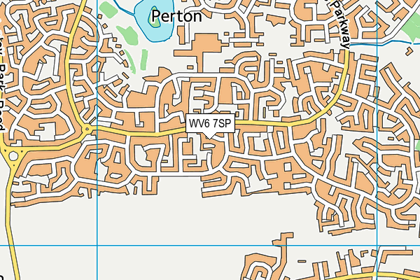 WV6 7SP map - OS VectorMap District (Ordnance Survey)