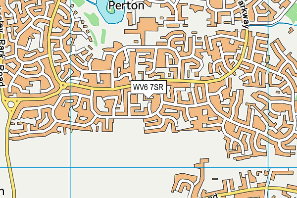 WV6 7SR map - OS VectorMap District (Ordnance Survey)