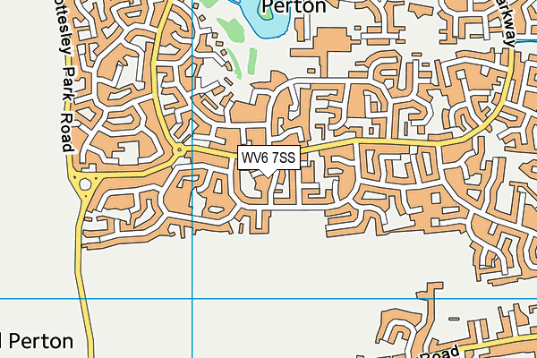 WV6 7SS map - OS VectorMap District (Ordnance Survey)