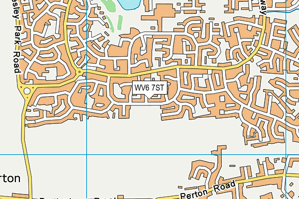 WV6 7ST map - OS VectorMap District (Ordnance Survey)
