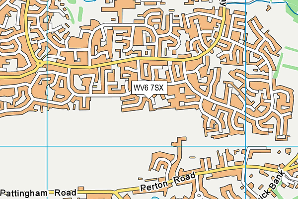 WV6 7SX map - OS VectorMap District (Ordnance Survey)