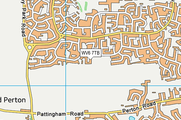 WV6 7TB map - OS VectorMap District (Ordnance Survey)
