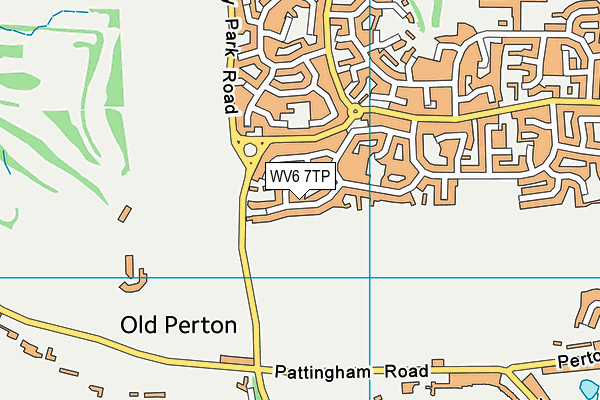 WV6 7TP map - OS VectorMap District (Ordnance Survey)