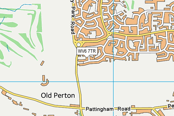 WV6 7TR map - OS VectorMap District (Ordnance Survey)