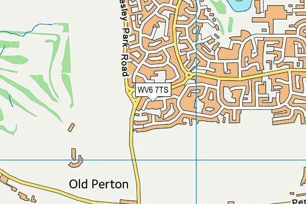 WV6 7TS map - OS VectorMap District (Ordnance Survey)