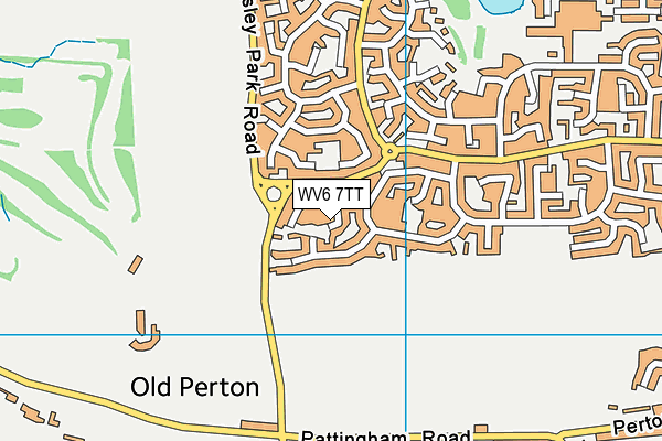 WV6 7TT map - OS VectorMap District (Ordnance Survey)