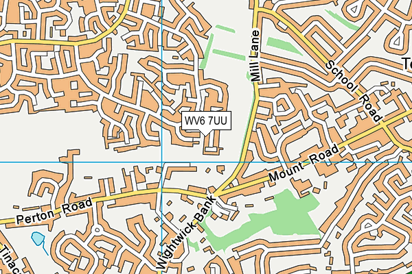 WV6 7UU map - OS VectorMap District (Ordnance Survey)