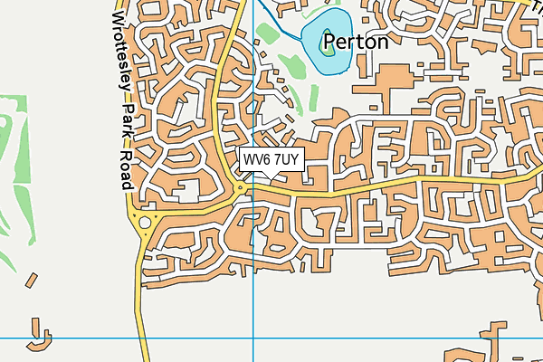 WV6 7UY map - OS VectorMap District (Ordnance Survey)