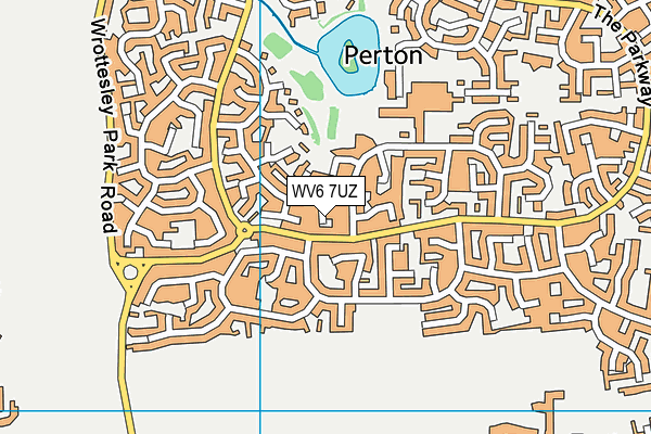 WV6 7UZ map - OS VectorMap District (Ordnance Survey)