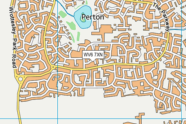 WV6 7XN map - OS VectorMap District (Ordnance Survey)