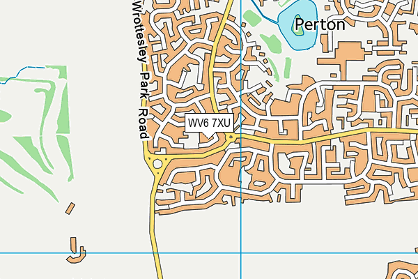 WV6 7XU map - OS VectorMap District (Ordnance Survey)
