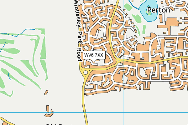 WV6 7XX map - OS VectorMap District (Ordnance Survey)