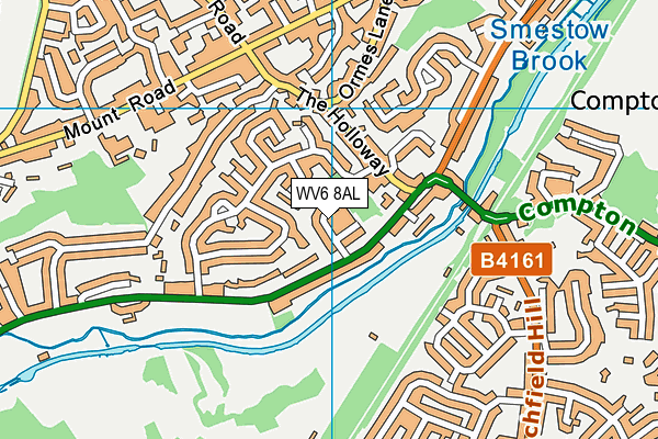 WV6 8AL map - OS VectorMap District (Ordnance Survey)