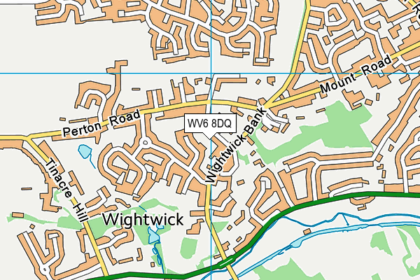 WV6 8DQ map - OS VectorMap District (Ordnance Survey)