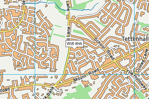 WV6 8HA map - OS VectorMap District (Ordnance Survey)