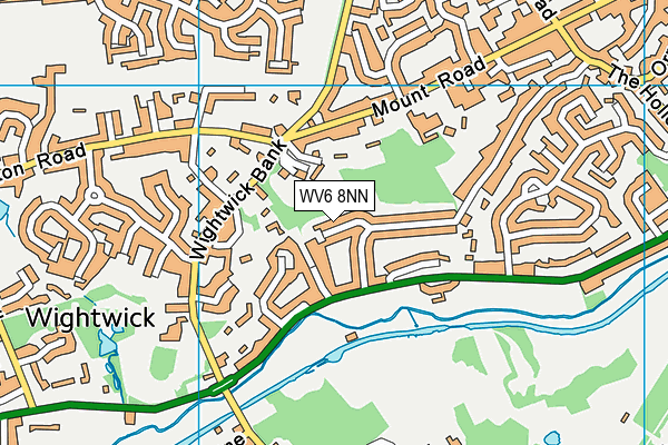 WV6 8NN map - OS VectorMap District (Ordnance Survey)