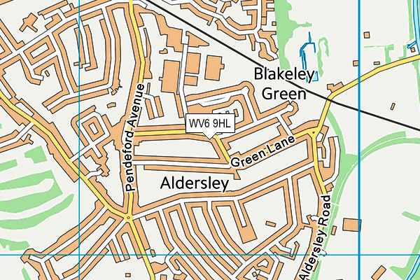 WV6 9HL map - OS VectorMap District (Ordnance Survey)