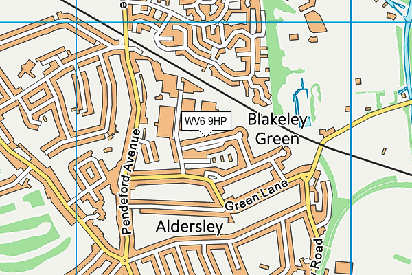 WV6 9HP map - OS VectorMap District (Ordnance Survey)