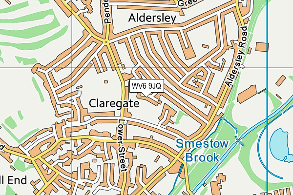 WV6 9JQ map - OS VectorMap District (Ordnance Survey)