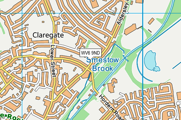 WV6 9ND map - OS VectorMap District (Ordnance Survey)