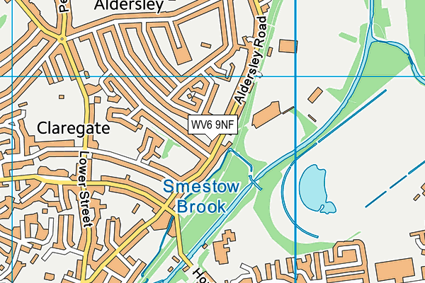 WV6 9NF map - OS VectorMap District (Ordnance Survey)