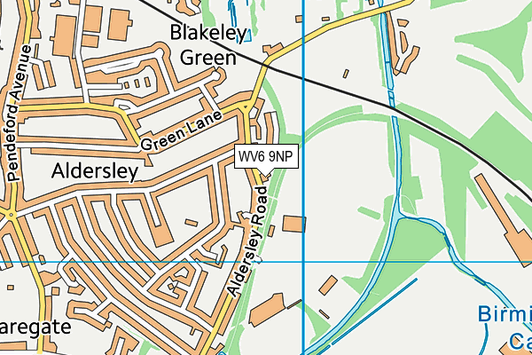 WV6 9NP map - OS VectorMap District (Ordnance Survey)