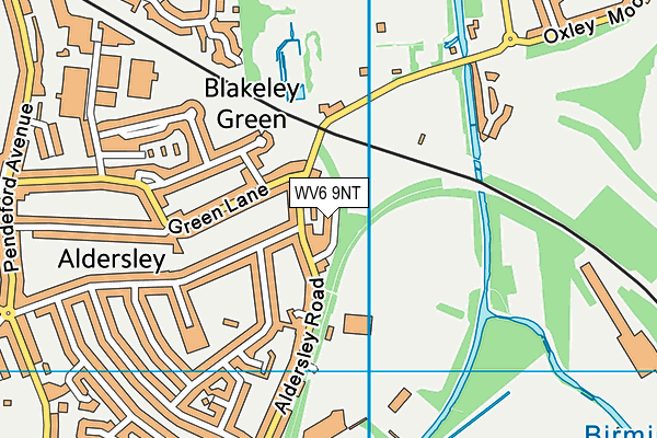 WV6 9NT map - OS VectorMap District (Ordnance Survey)