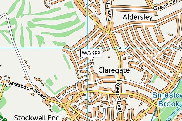 WV6 9PP map - OS VectorMap District (Ordnance Survey)