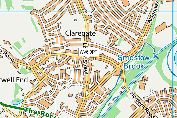 WV6 9PT map - OS VectorMap District (Ordnance Survey)
