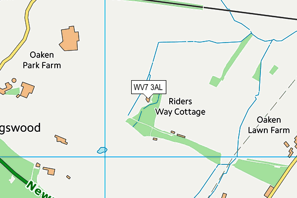 WV7 3AL map - OS VectorMap District (Ordnance Survey)