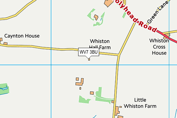 WV7 3BU map - OS VectorMap District (Ordnance Survey)