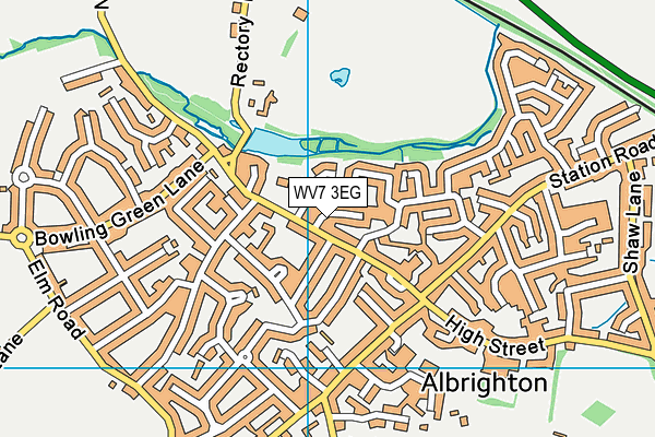 WV7 3EG map - OS VectorMap District (Ordnance Survey)