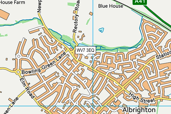 WV7 3EQ map - OS VectorMap District (Ordnance Survey)