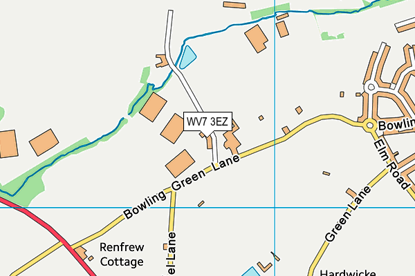 WV7 3EZ map - OS VectorMap District (Ordnance Survey)