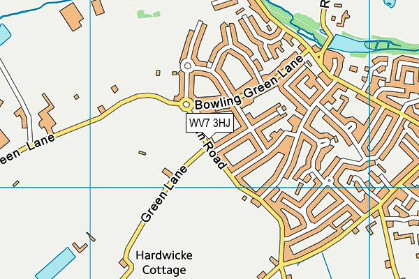 WV7 3HJ map - OS VectorMap District (Ordnance Survey)
