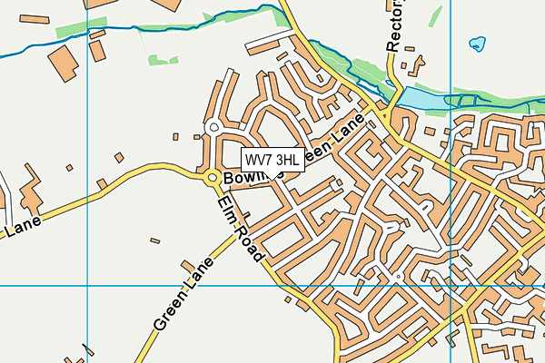 WV7 3HL map - OS VectorMap District (Ordnance Survey)