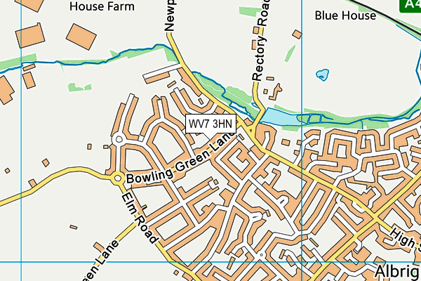 WV7 3HN map - OS VectorMap District (Ordnance Survey)