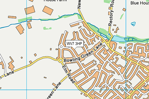 WV7 3HP map - OS VectorMap District (Ordnance Survey)